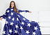 Плед с рукавами Sleepy Luxury Blue White Stars Темно-Blue со звездами