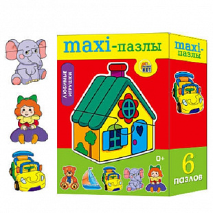 Макси-пазлы Рыжий Кот Любимые игрушки ПМ-8486