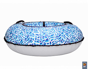 Тюбинг RT Осколки горного хрусталя 105 см blue/white