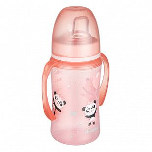 Поильник Canpol babies Easy Start EXOTIC ANIMALS с силиконовым носиком 6м+ 240 мл (35/208_pin) pink