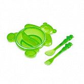 Детский обеденный набор Canpol babies 6м+ (2/422) green
