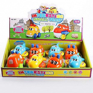 Инерционные машинки Shenzhen Toys Interesting small team мини-транспорт, набор (8 шт) 627