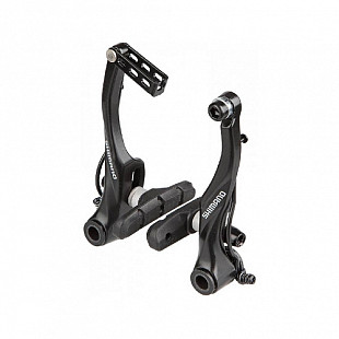 Задний тормоз V-brake Shimano Alivio T4000 колодки S65T EBRT4000RX43SLP black ZSM74750
