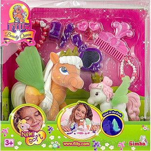 Игрушка Simba Семья пони Filly Beauty Queen (105956051) brown/white
