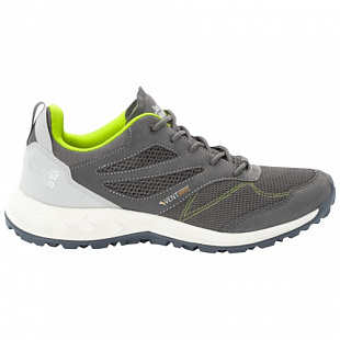 Кроссовки мужские Jack Wolfskin Woodland Vent Low M grey / lime