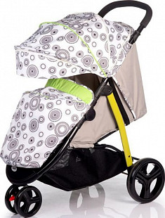 Коляска BabyHit Trinity green circles