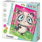 Аппликация из пайеток и страз Десятое королевство Панда 01534