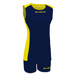 Волейбольная форма Givova Kit Volley Piper Kitv06 blue/lime