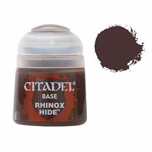 Краска для миниатюр Games Workshop Base: Rhinox Hide 21-22