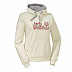 Джемпер женский Jack Wolfskin High Density Logo Hoody Women white Джемпер женский Jack Wolfskin High Density Logo Hoody Women white