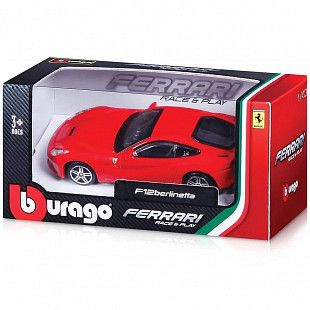 Коллекционная машина Bburago 1:64 Ferrari F12 Berlinetta (18-56100) red