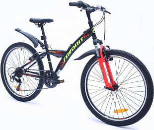 Велосипед Favorit Meteor V 24" (2019) Black/Red