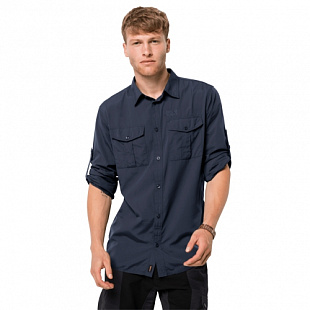 Рубашка мужская Jack Wolfskin Atacama Roll-Up Shirt night blue