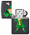 Зажигалка Zippo Dabbing Leprechaun 49124 black matte Зажигалка Zippo Dabbing Leprechaun 49124 black matte