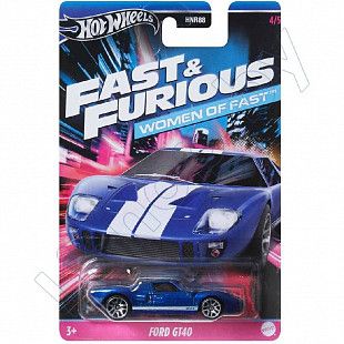 Машинка Hot Wheels Fast & Furious Ford GT40 4/5 (HNR88 HRW39)