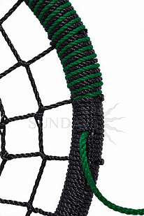 Качели-гнездо Little Panda Oval black/green