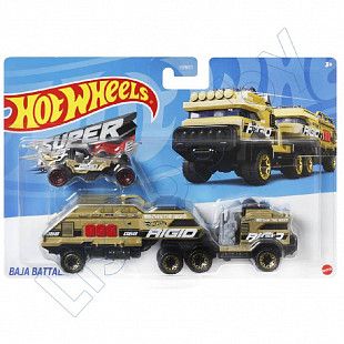 Грузовик Hot Wheels Super Rigs Baja Battalion (BDW51 HMF91)