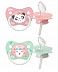 Пустышка Canpol babies Exotic Animals Силиконовая Ортодонтическая 6-18 мес., 2 шт. (23/921_pin) pink