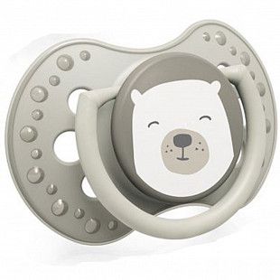 Пустышка силиконовая 0-3 мес. симметричной формы, динамическая LOVI Buddy Bear (22/863) 2 шт.
