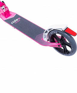 Самокат двухколесный Ridex Atom white/pink