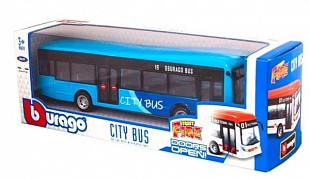 Модель автобуса Bburago Городской 18-32102 blue/light blue
