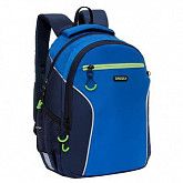 Школьный рюкзак GRIZZLY RB-963-1 blue/dark blue