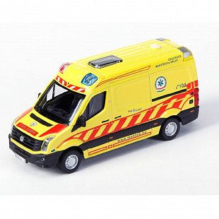 Коллекционная машина Bburago 1:50 Volkswagen Crafter (18-32011) yellow