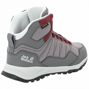 Ботинки женские Jack Wolfskin Maze Texapore Mid W tarmac grey / burgundy