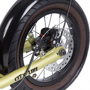 Самокат внедорожный Novatrack City Lin Gold 16/12" 16DSTAMPN1CL.GD8