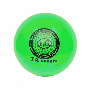 Мяч для художественной гимнастики 15 см green