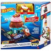 Игровой набор Hot Wheels City Downtown Ice Cream Swirl (HDR24 HTN77)