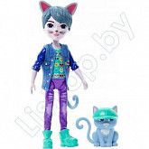 Кукла Enchantimals Котик Коул и питомец Коготь (HNT59)