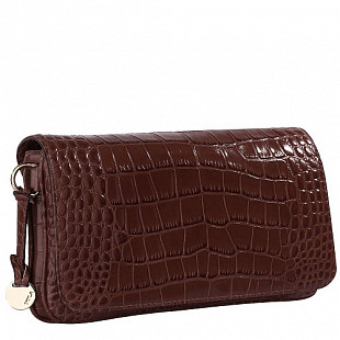 Женская сумка из кожи Pola 9023 dark brown