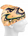 Шапочка для бассейна (плавания) детская Mad Wave Silicone Printed Junior with fin Pig orange