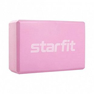 Блок для йоги  Starfit YB-200 EVA  22,5х15 см pink pastel