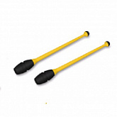 Булавы для художественной гимнастики Indigo вставляющиеся 41 см yellow/black