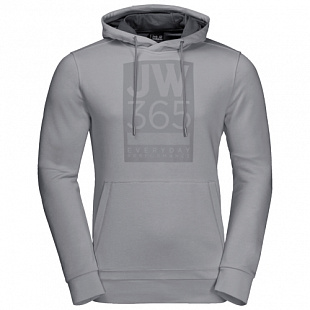 Толстовка с капюшоном мужская Jack Wolfskin 365 Hoody M slate grey