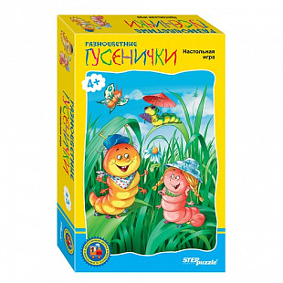 Дорожная игра Step Puzzle Возьми с собой Разноцветные гусенички SP-76123