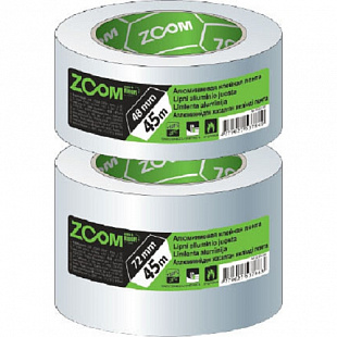 Лента алюминиевая клейкая Zoom 72 мм х 45 м 02-5-5-102