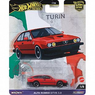 Машинка Hot Wheels Premium Alfa Romeo GTV 6 3.0 (FPY86 HRV80)