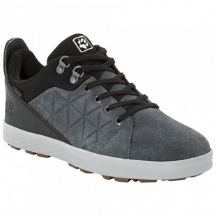 Полуботинки мужские Jack Wolfskin Auckland Texapore Low M ebony / black
