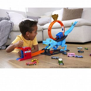 Трек Hot Wheels City Fall T-Rex (HKX42)