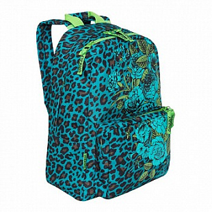 Рюкзак школьный GRIZZLY RD-830-1 /5 turquoise leopard