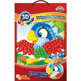 Набор для детского творчества Dalis Мозаика из пластилина Попугай Рики MC-307