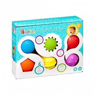Развивающая игрушка BamBam Сенсорные мячики 6 шт. 381715