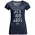 Футболка женская Jack Wolfskin Sea You Soon T W midnight blue
