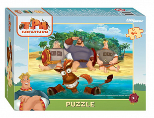 Мозаика Step Puzzle Mельница Три богатыря 71162