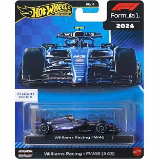 Машинка Hot Wheels Premium Formula 1 Williams Racing - FW46 (#43) (HRV11 JBM20)
