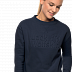 Пуловер женский Jack Wolfskin Winter Logo Sweatshirt W midnight blue