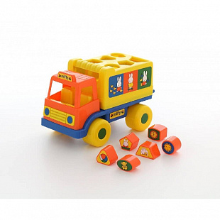 Логический грузовичок Полесье Миффи с 6 кубиками №1 64394